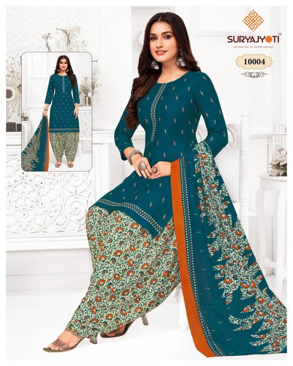 Suryajyoti Trendy Patiyala Vol 10 Designer Dress Material Collection